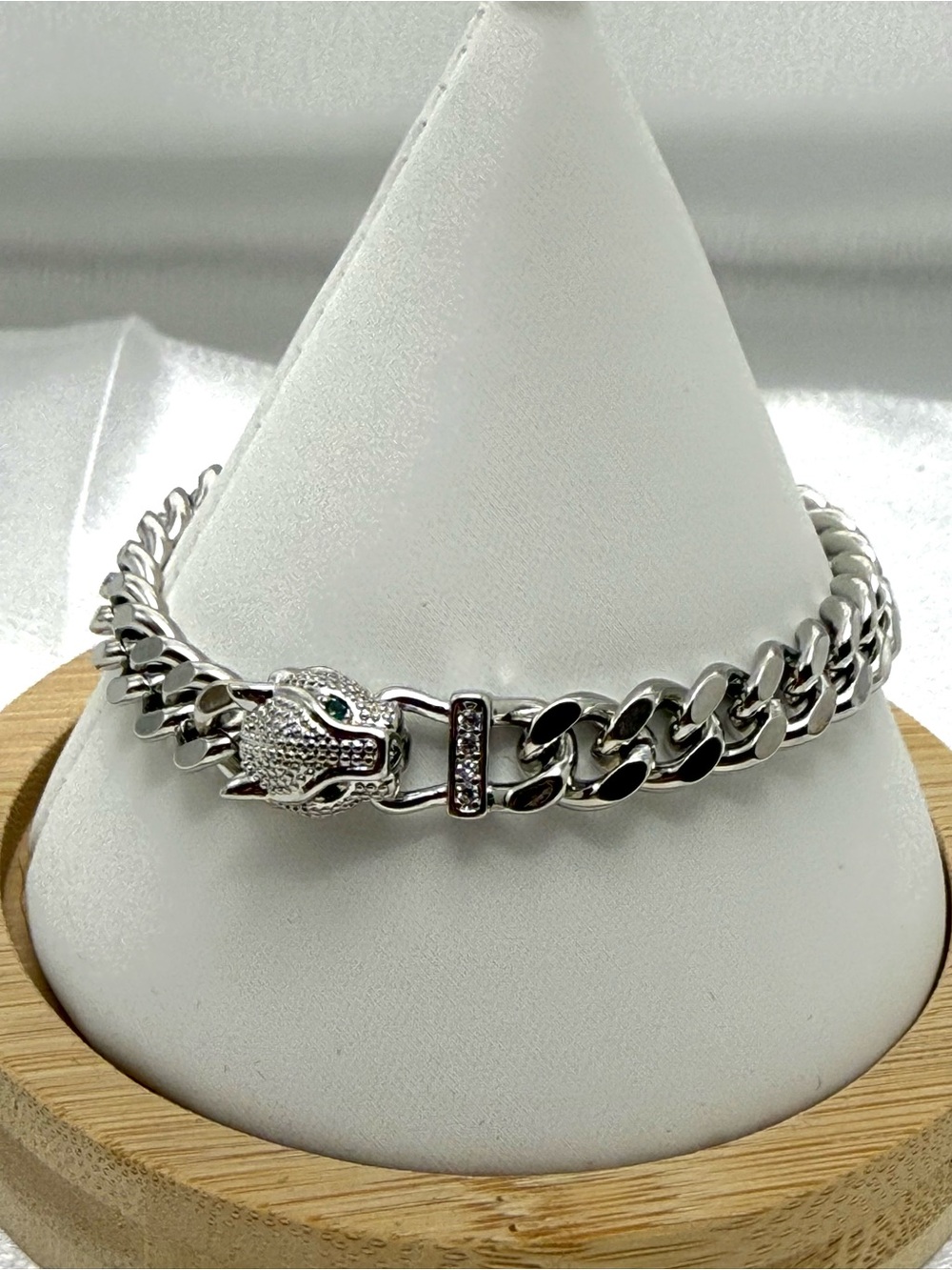 Size 7 – 8.1mm 18K Gold Dipped AAA CZ Cuban Puma Bracelet